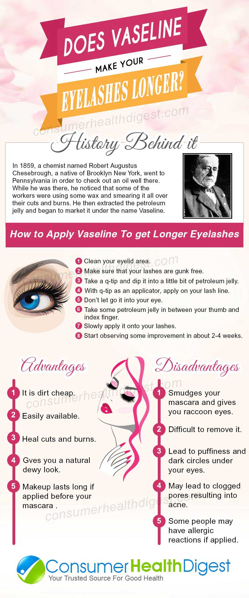 does vaseline make your eyelashes longer?