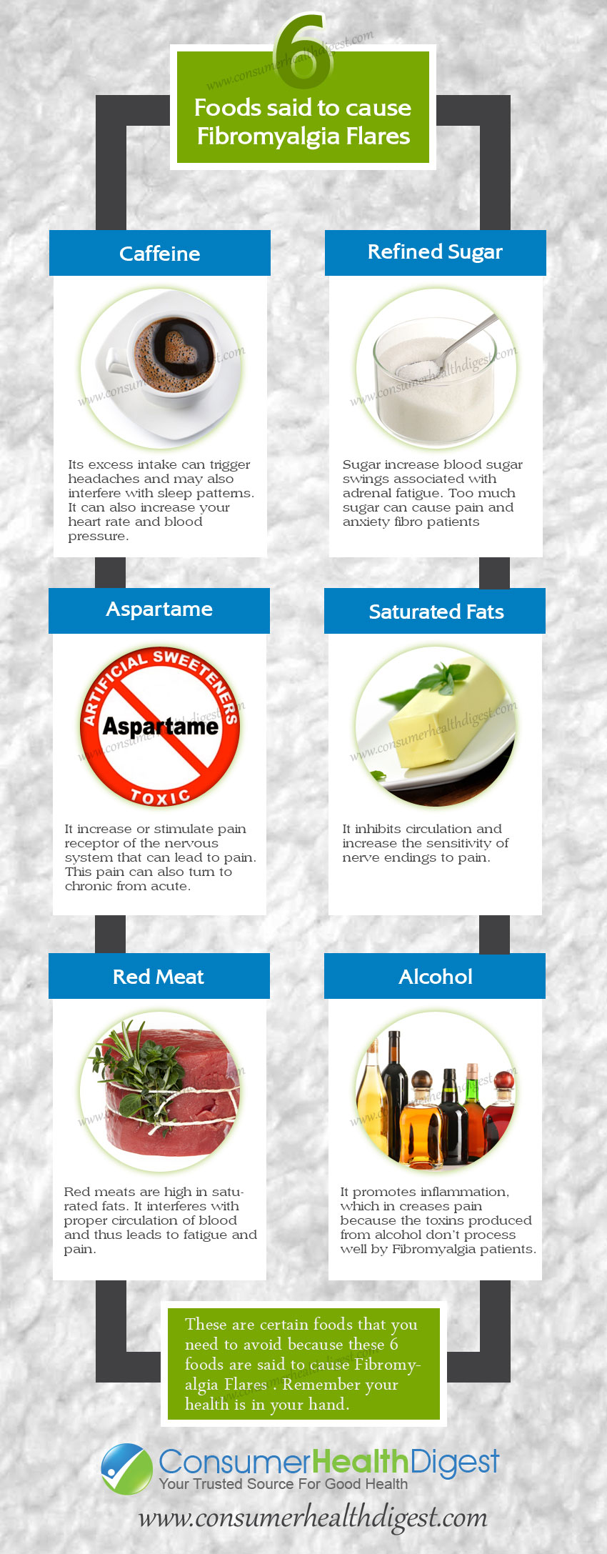 6 Foods said to cause Fibromyalgia Flares