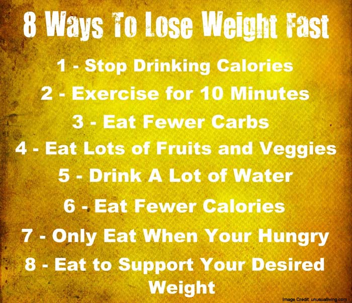 10 Effective Ways To Lose Weight Easily!