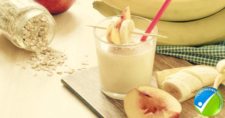 Peach And Oat Breakfast Smoothie