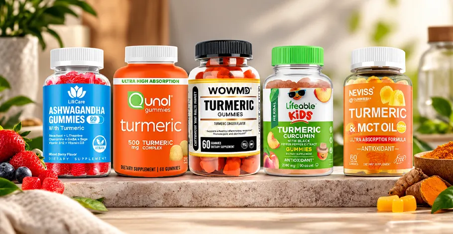 5 Best Turmeric Gummies for Joint Comfort, Inflammation Support & Daily Wellness