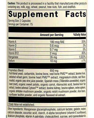 Ligaplex II Supplement Facts