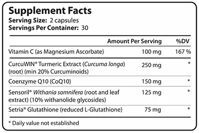 BioTrust Ageless Supplement Fact