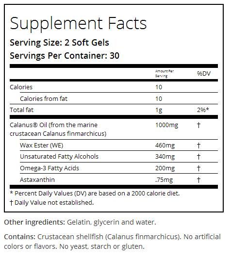 arctic ruby oil supplement facts