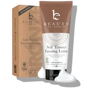 beauty by earth self tanner tanning lotion
