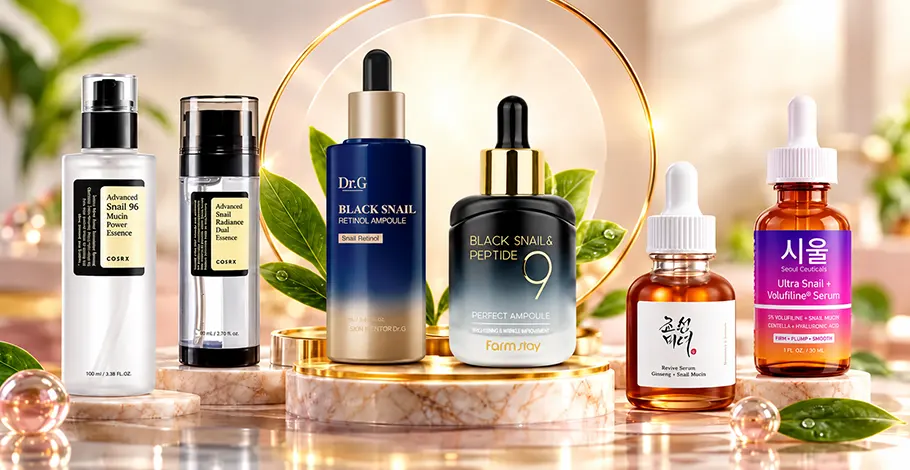7 Best Snail Mucin Serums for Glowing Skin in 2026: Top Korean Skincare Picks