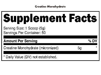 Bucked Up Creatine Monohydrat Nahrungsergänzungsmittel – Fakten