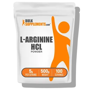 bulksupplements.com L-Arginin-HCl-Pulver – Stickoxid-Supplement, Argininpulver