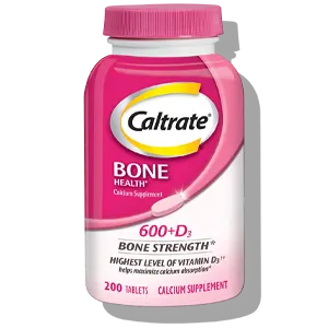 Suplemento de calcio Caltrate 600 + D3 para la salud ósea