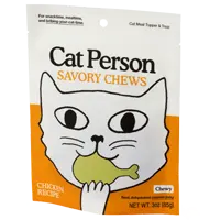 Nourriture pour chats Cat Person, friandises savoureuses au poulet