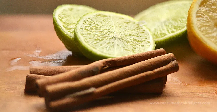 Jugo de canela y limón