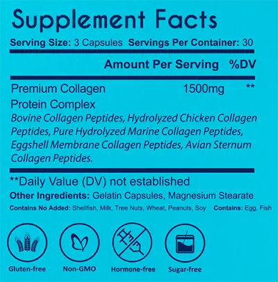 Collagen Pure + Supplement Facts