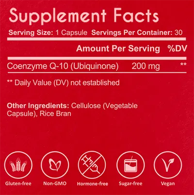 CoQ10 Complex + supplement fact