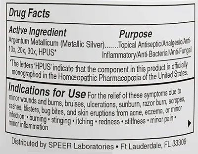 EmuaidMAX Supplement Facts