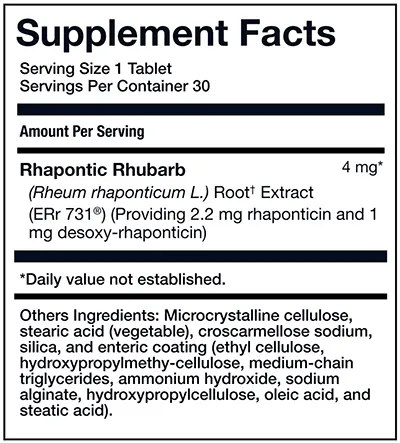 Estrovera Supplement Facts