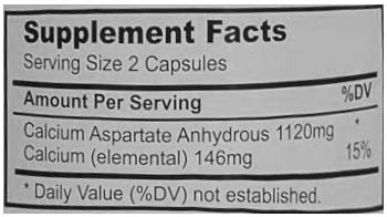 ezorb calcium supplement facts
