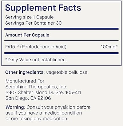Fatty 15 Supplement Facts