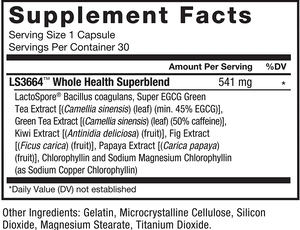 Force Factor ProbioSlim Supplement Facts
