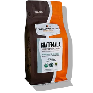 Frisch gerösteter Kaffee aus Guatemala, Huehuetenango