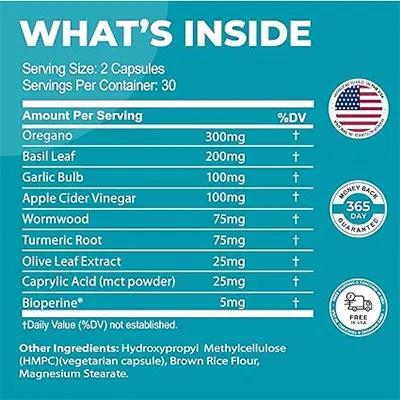 Fungus Eliminator Supplement Facts