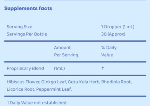 Genius Drops-Supplement Facts