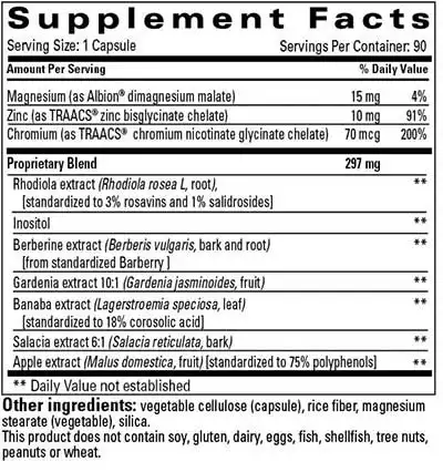 Golo Release Supplement Facts