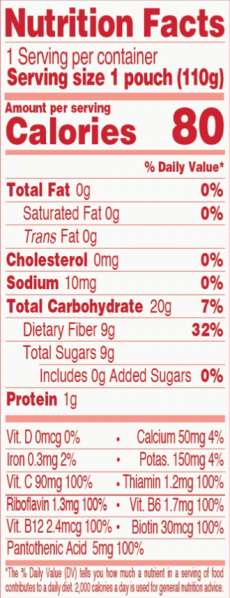 Gutzy Organic Supplement Facts