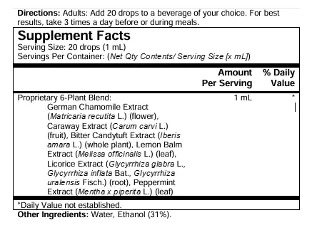 Iberogast Supplement Facts
