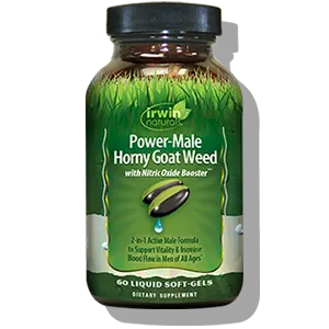 Irwin Naturals Power-Male, épimède avec booster d'oxyde nitrique