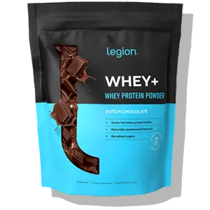 legion whey+ isolate protein powder