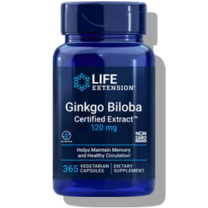 life extension ginkgo biloba certified