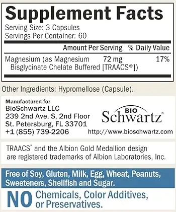 Magnesiumbisglycinat-Nahrungsergänzungsmittel – Fakten