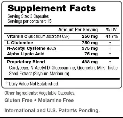 Max International MaxGXL Supplement Facts