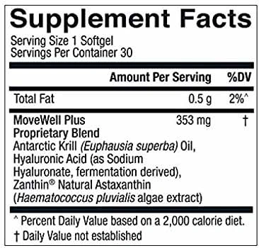 Información sobre los suplementos MoveWell