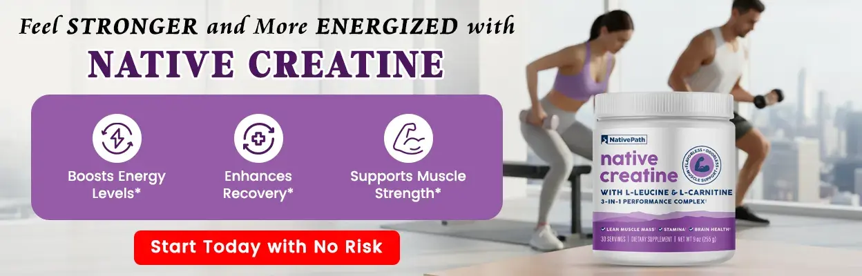 nativepath creatine monohydrate powder with l-leucine and l-carnitine reviews NativePath Creatine reviews 2025: Is it a safe and effective Creatine  supplement for seniors? (Expert Review) main image 1
