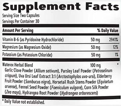 natrol water pill supplement facts