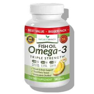 nature's branch best triple strength omega 3 fish oil pills