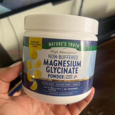 Poudre de glycinate de magnésium Nature's Truth | Source : Amazon