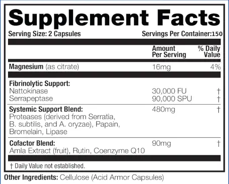 Neprinol Supplement Facts
