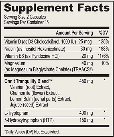 New Mood Supplement Facts