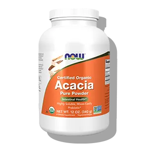 now foods prebiotic fiber with organic acacia