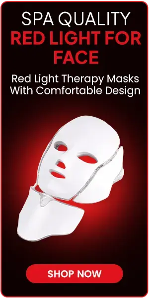 Masque de luminothérapie rouge