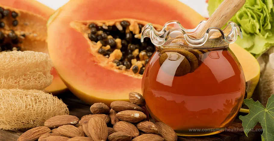 Mascarilla facial de papaya y miel