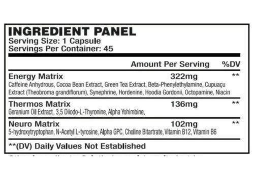 Phenta XT Supplement Facts