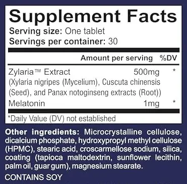 Physiosleep Supplement Facts
