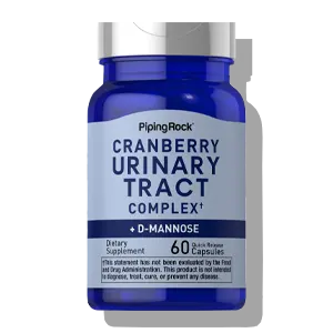PipingRock — Urinary Tract Complex + D-Mannose & Cranberry Capsules