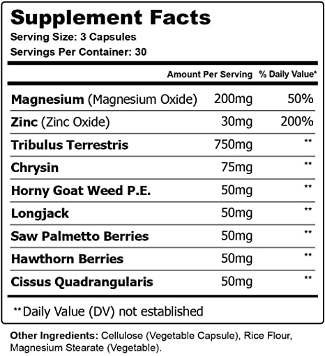 Potenca Supplement Facts