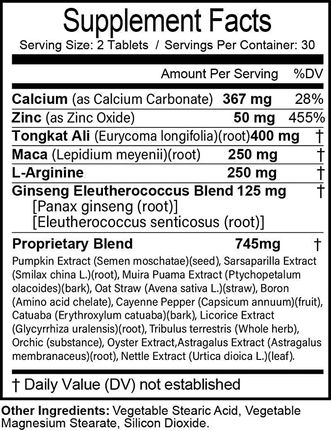 Primal Grow Pro Supplement Facts