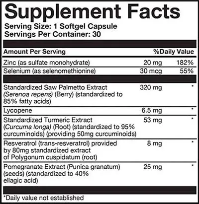 prostate complete supplements facts