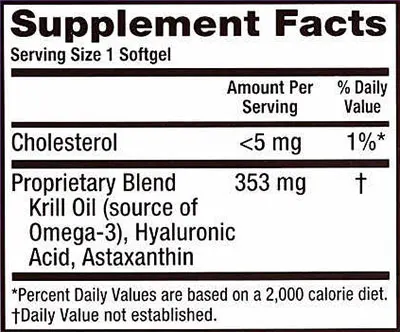 schiff megared Joint care supplement facts